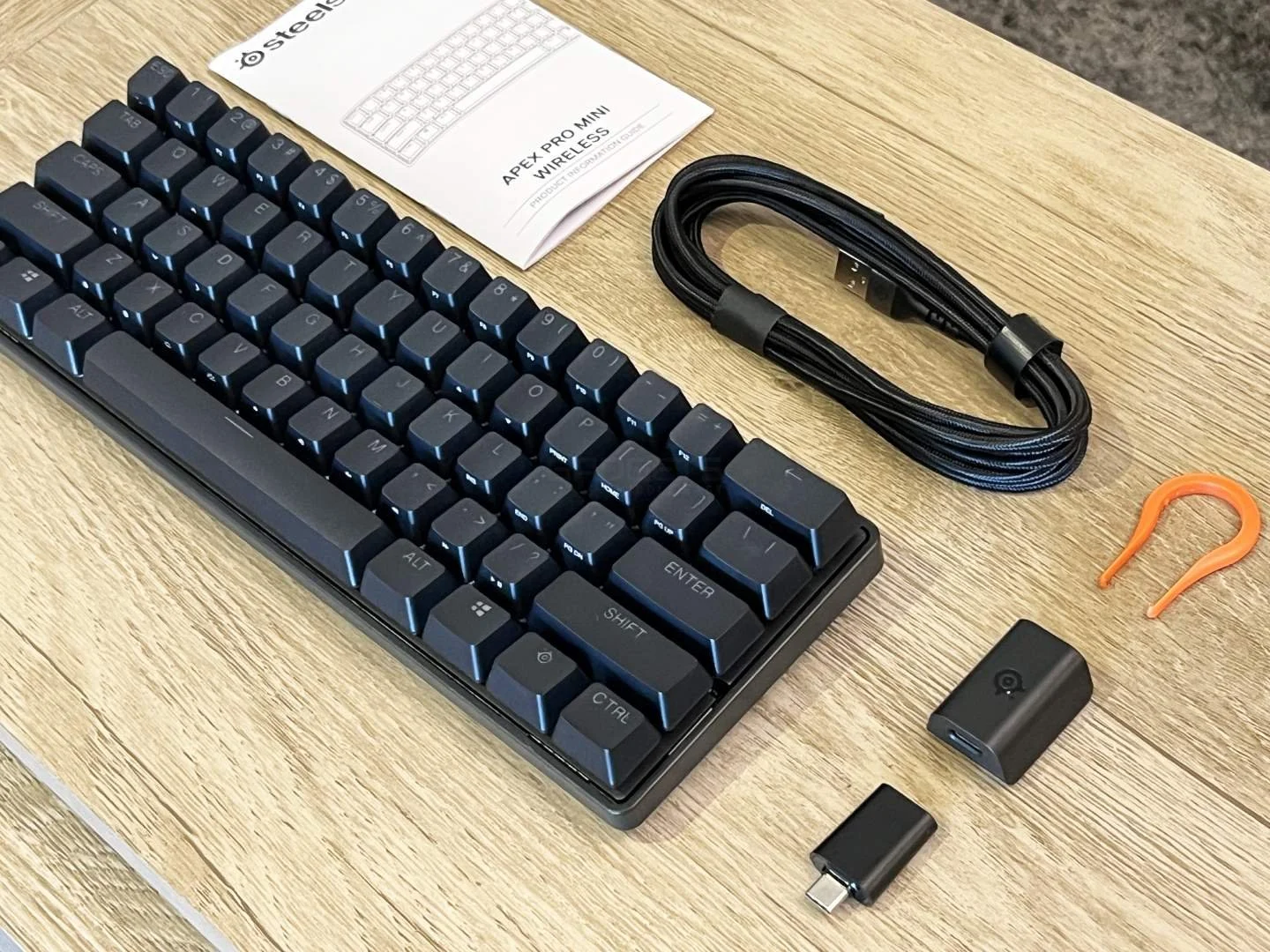 Kailh Box White V2 switch showcasing the IP56 dustproof box stem design.